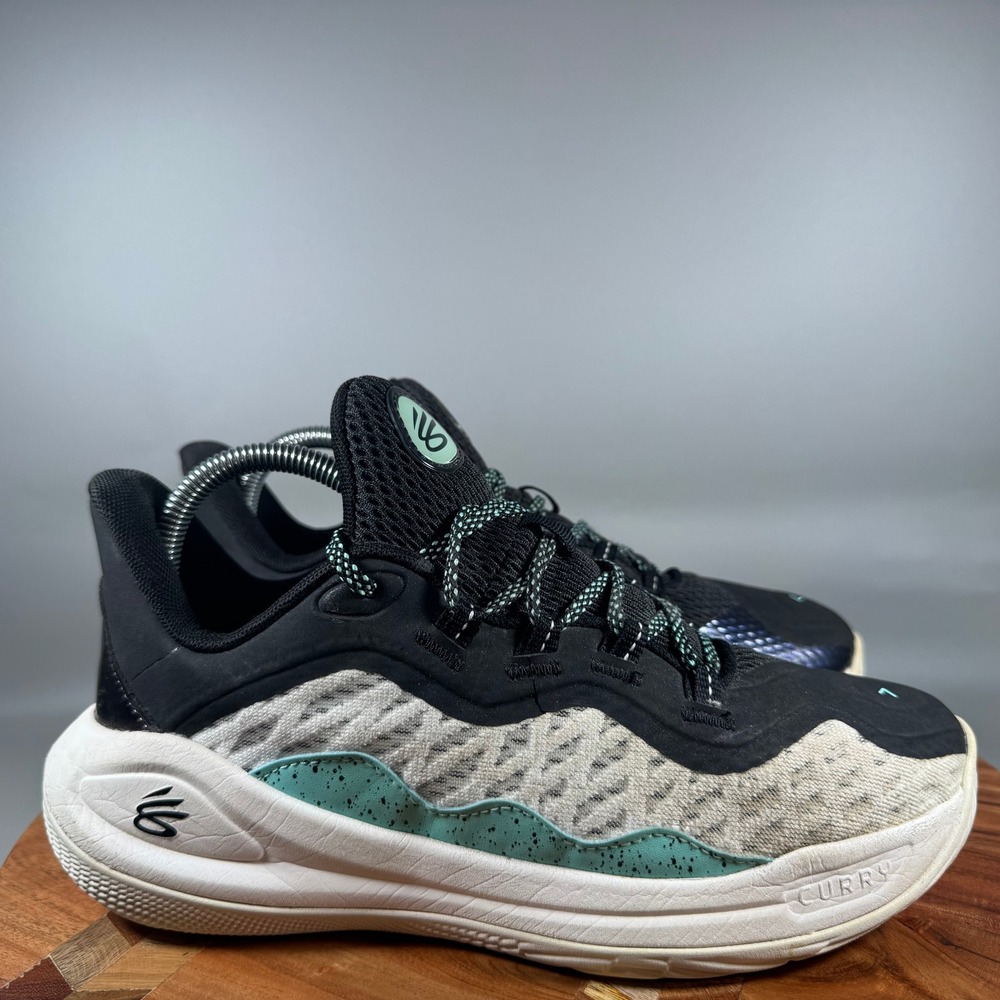Under Armour Curry 11 Future Curry Basketball Shoes Black Mint 7Y Women 8.5